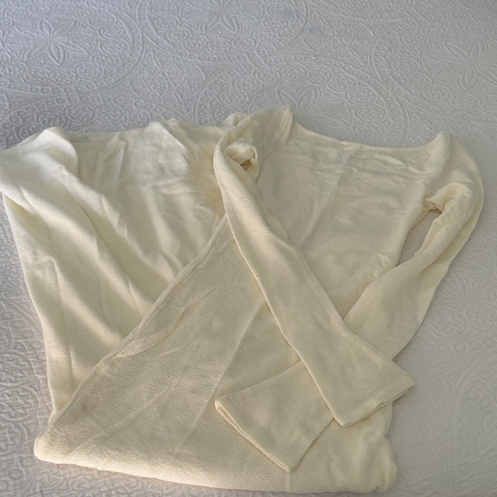 Princess polly Cream Knit Sweater maxi dress